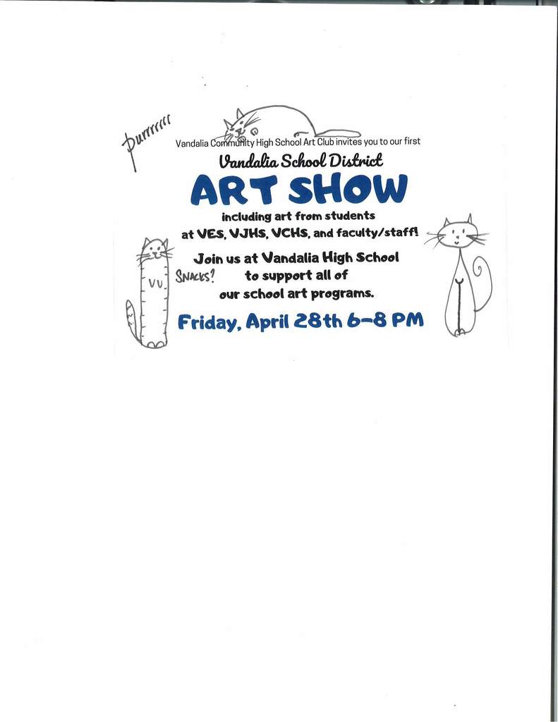 1st Annual Art Show Flyer